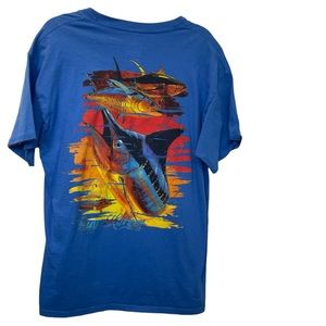 Guy Harvey Mens Large 💙 Tuna Swordfish